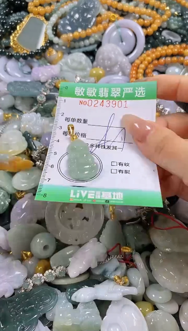 翡翠未镶嵌颈饰闪购0243901多样性发其一