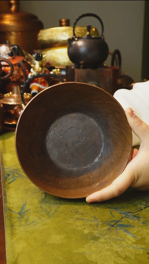 复古大碗茶盘【冲之铜壶】