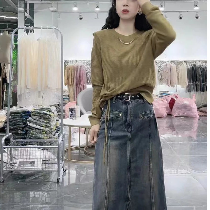 【YM高货】NN877-2025年春季新款时尚重工长袖针织百搭减龄慵懒