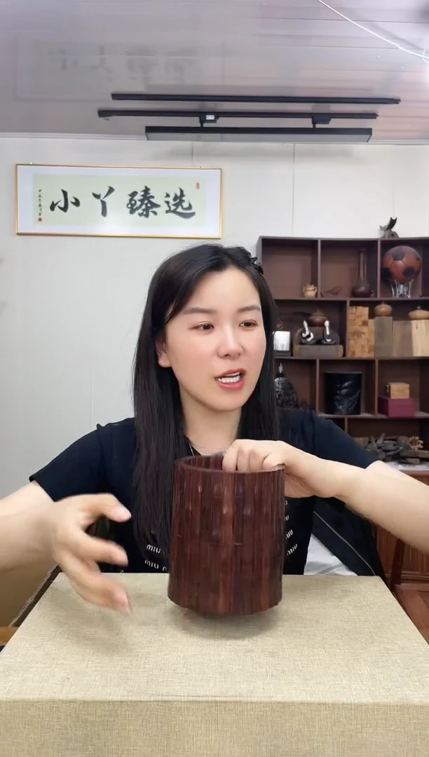 807小叶紫檀笔筒木木木