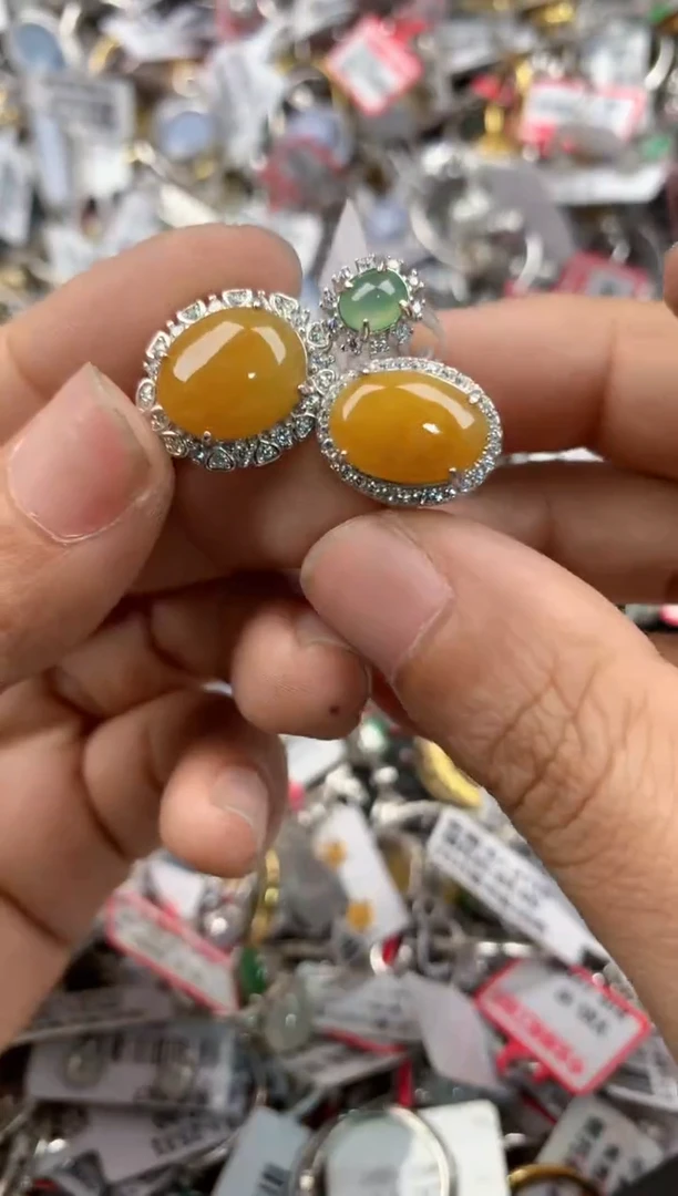 银S925镶嵌戒指翡翠121212----6