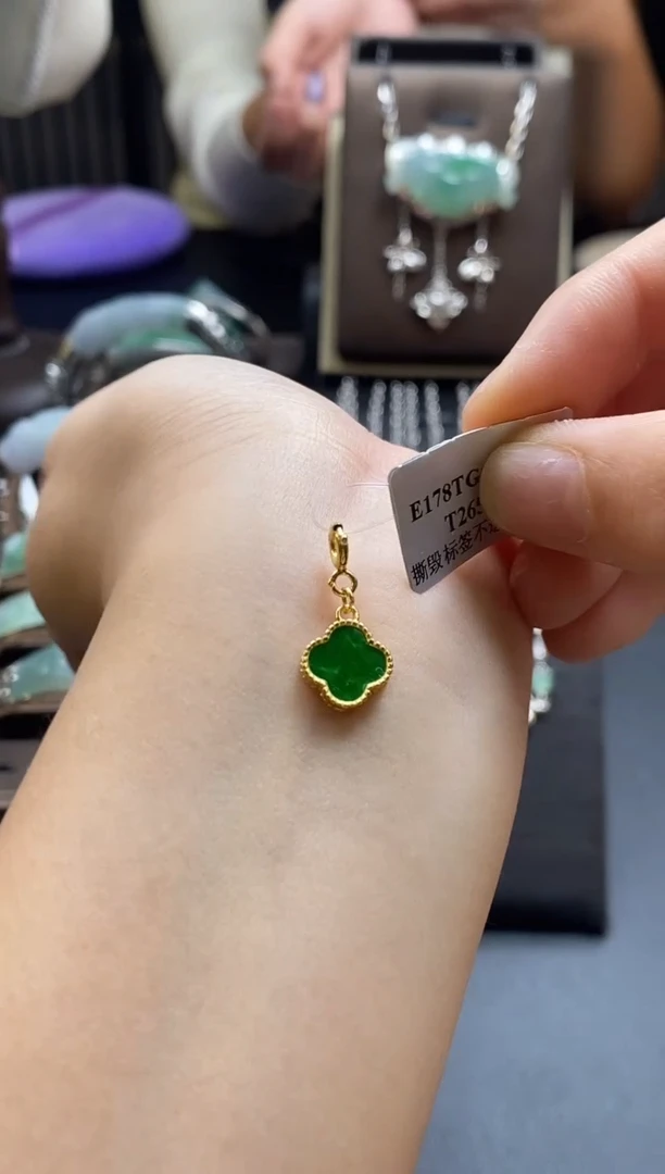 颈饰银S925镶嵌翡翠1291