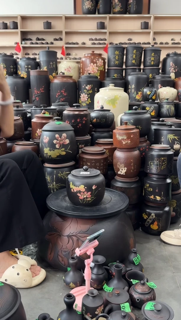 罐瑕疵茶叶罐  苹果 239 彩填