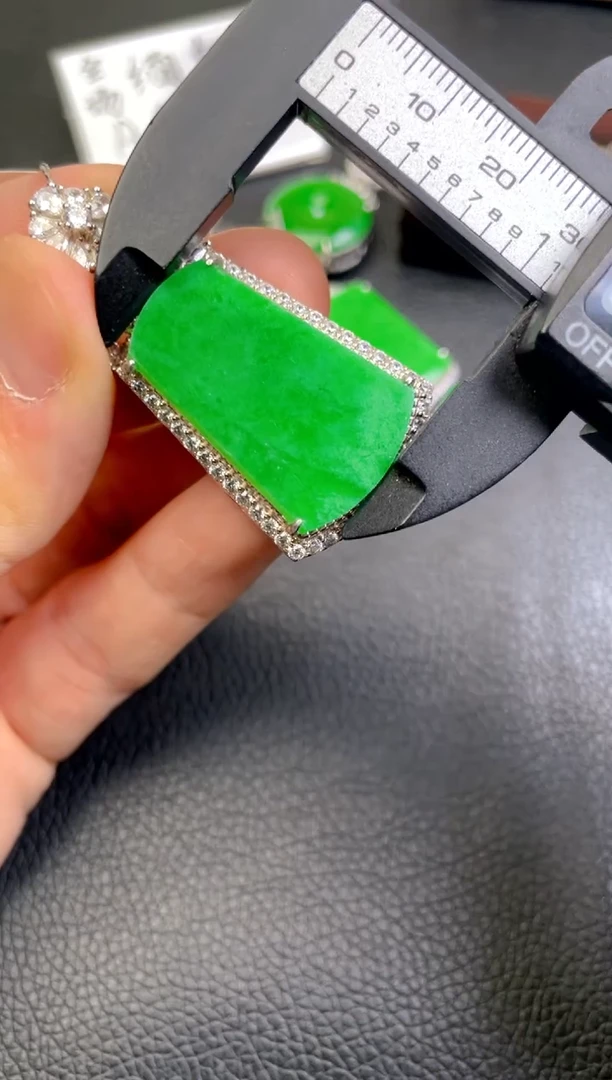 翡翠银S925镶嵌吊坠(不含链)吊坠