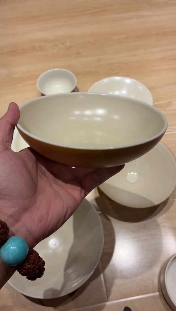 瓷片7寸酷金平底菜盘