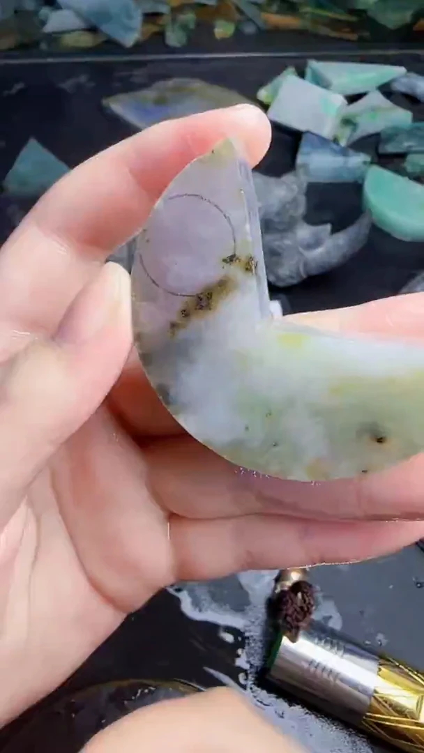 未镶嵌挂件翡翠k****k天然翡翠043