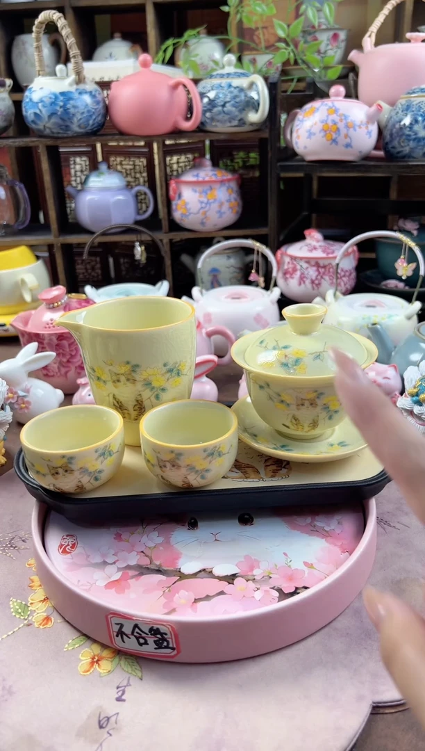 盖碗+2杯+公道+茶盘啊啊啊啊