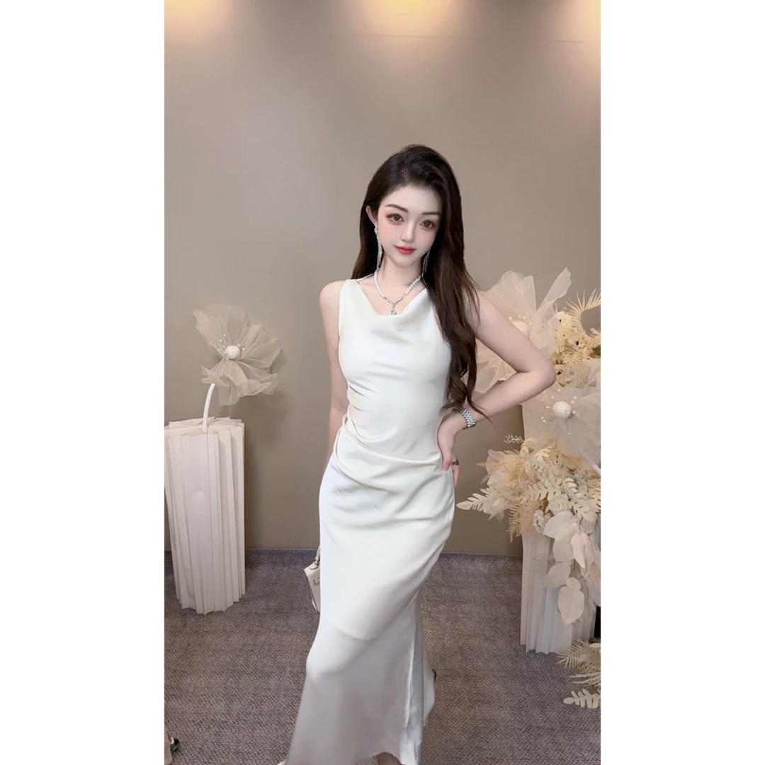 LMMMGOGH06气质显瘦法式性感小众收腰修身包臀名媛设计感轻奢时尚