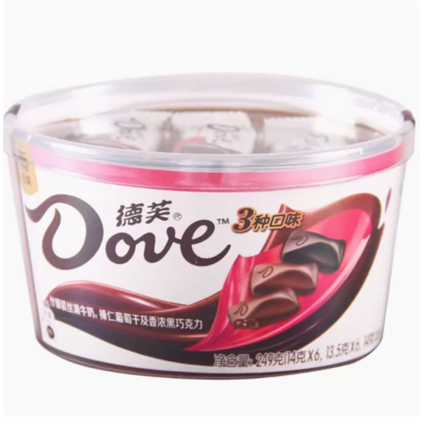 德芙拼盘碗装/黑巧碗装/牛奶碗装249g