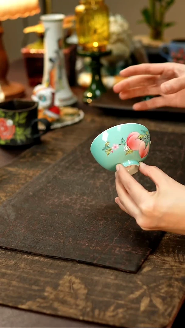 景德镇陶瓷杯碗柴烧多人