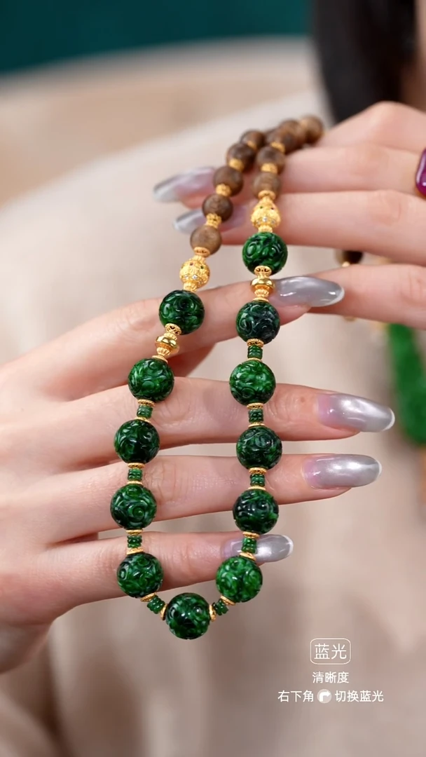 颈饰未镶嵌翡翠项链3