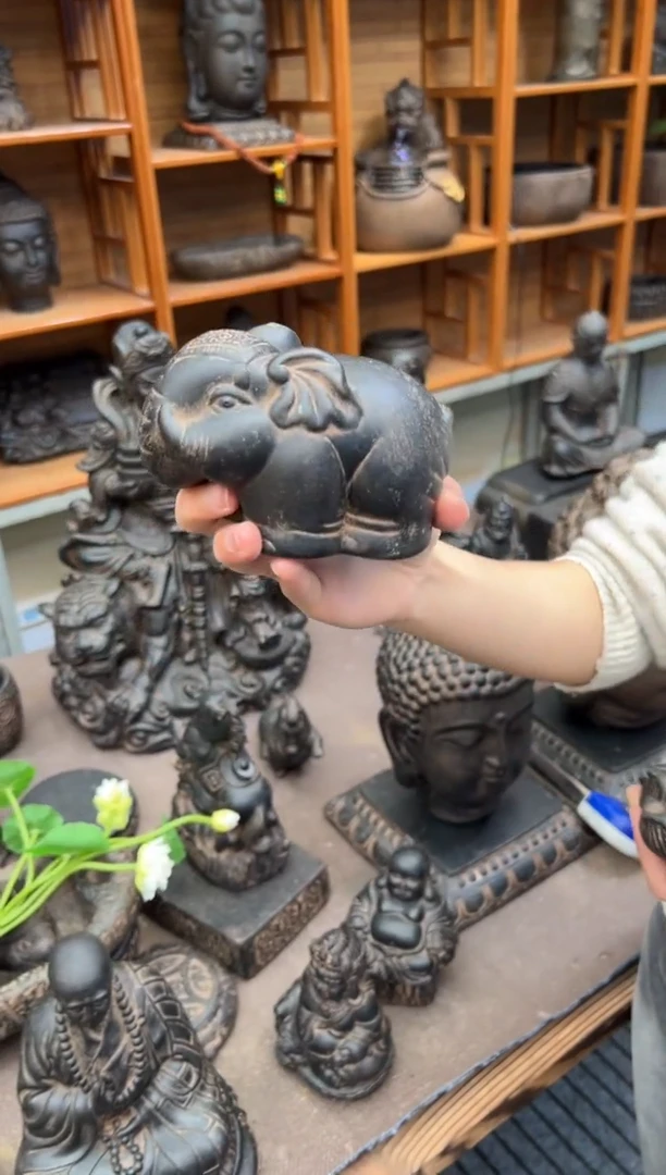 陶土【火山泥】小象摆件