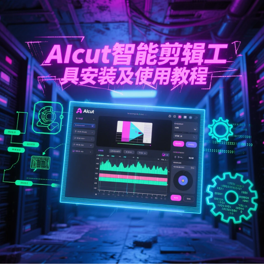 Aicut智能剪辑工具安装及使用教程(附赠工具)
