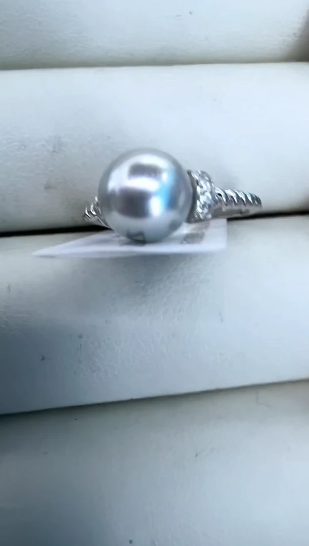 【闪购商品】海水珍珠戒指银S925镶嵌戒指