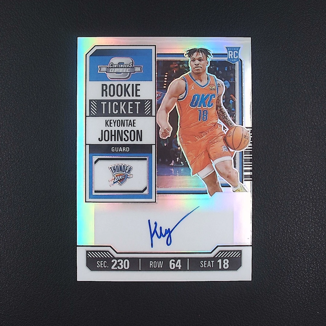 基昂特约翰逊 无编 球票 帕尼尼NBA国宝手提签字球星卡