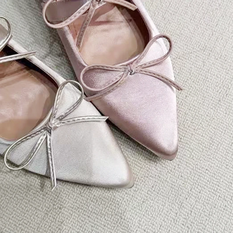 内增高包头半拖鞋女2025新款夏季外穿尖头女鞋玛丽珍凉拖平底单鞋