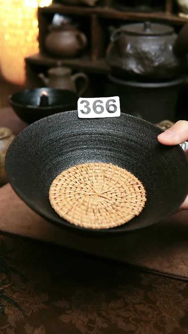 福利紫砂全手工黑色壶承