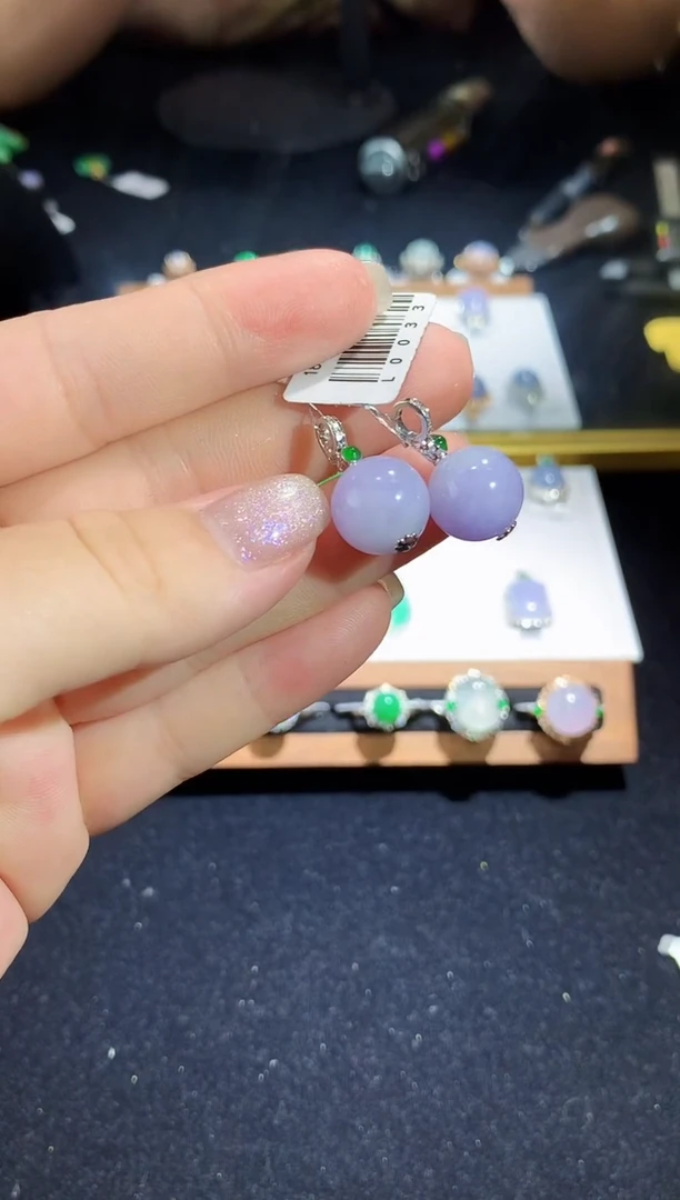 翡翠18K金镶嵌吊坠(不含链)L0033多样性发其一