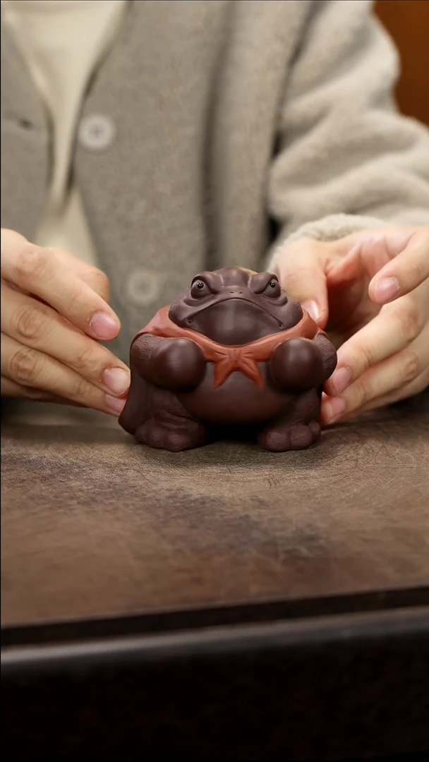 紫砂茶宠紫砂打拳蛙