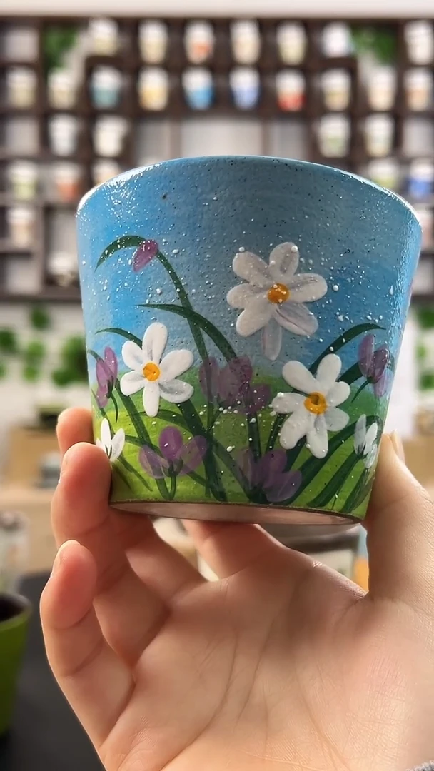 摆件陶手工手绘猪口杯