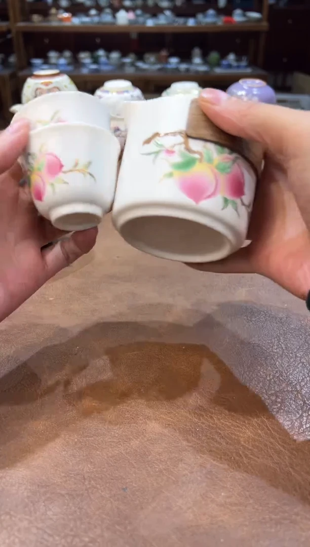 真的很便宜超好看会开片的旅行茶具