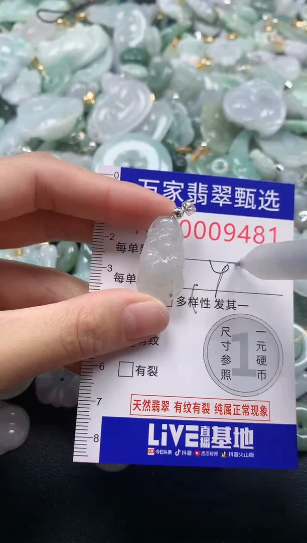 吊坠(不含链)未镶嵌翡翠9481