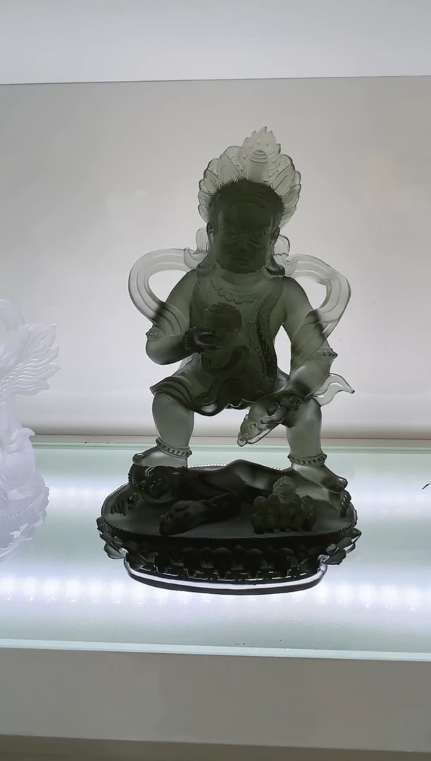 手工艺品琉璃大*古法琉璃24cm财神