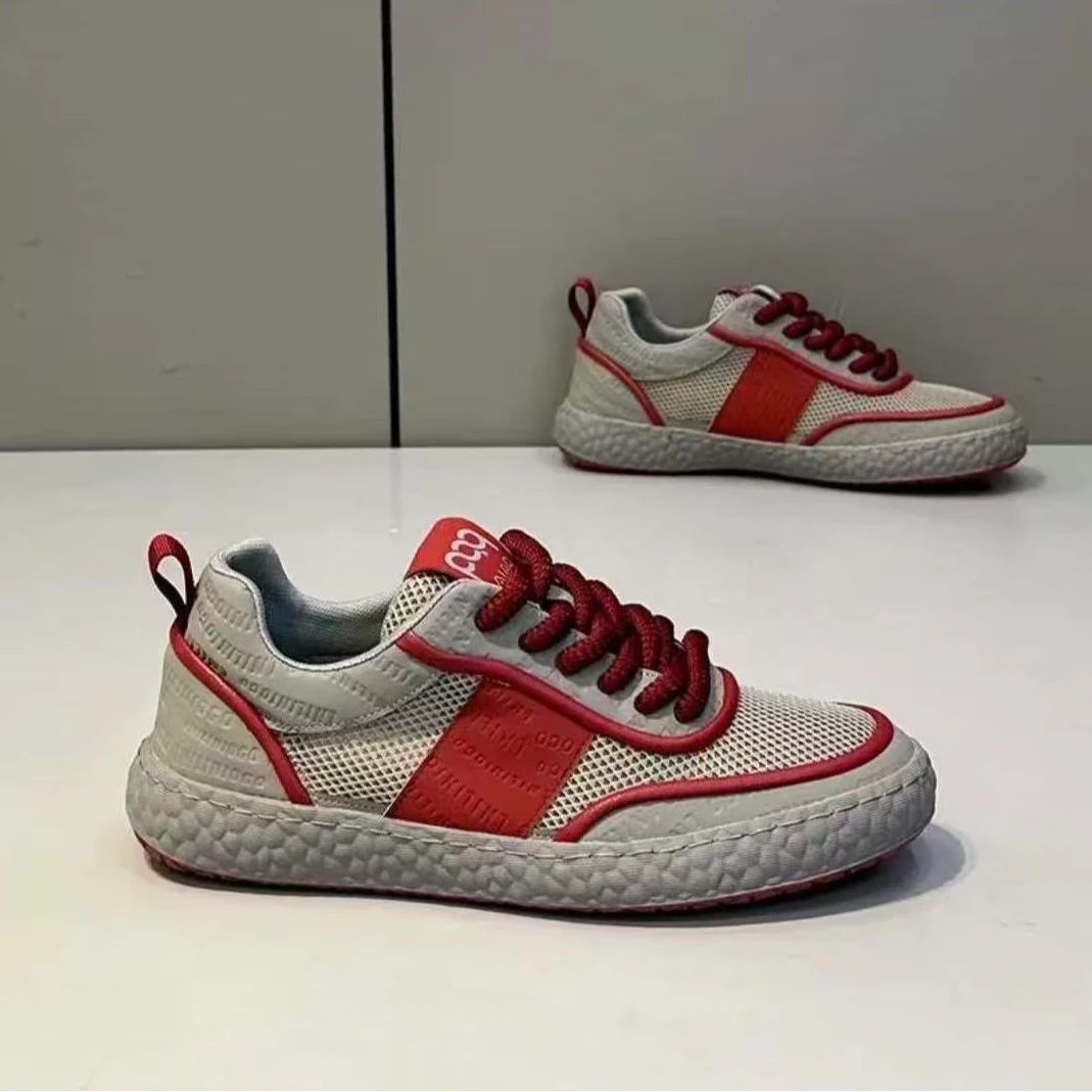 西域骆驼2025秋季新款爆款透气飞织软底潮鞋百搭舒适轻便网面鞋