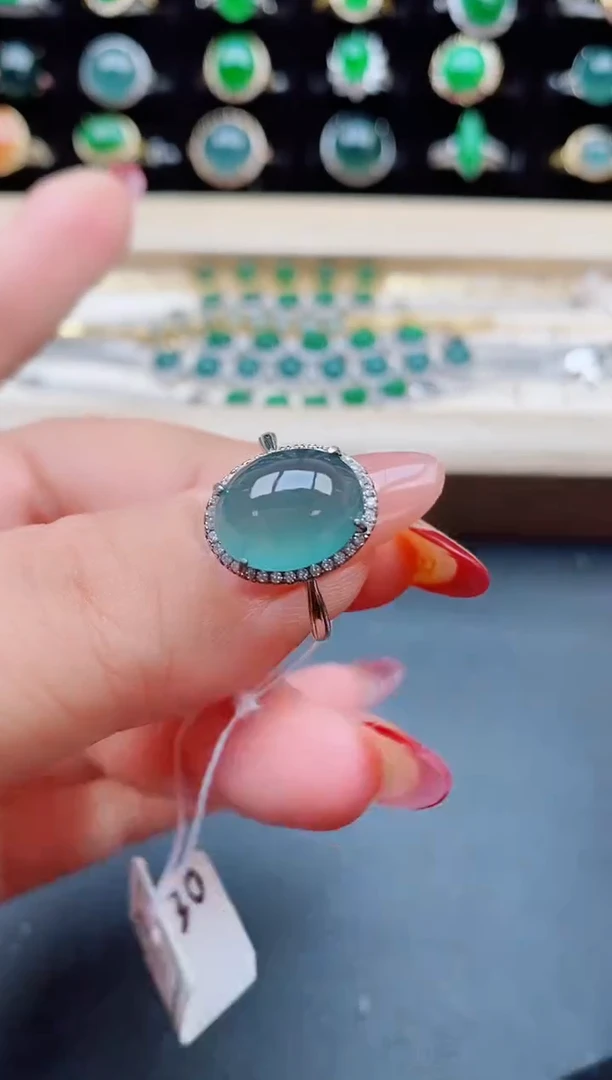 【闪购商品】翡翠戒指银S925镶嵌21321321