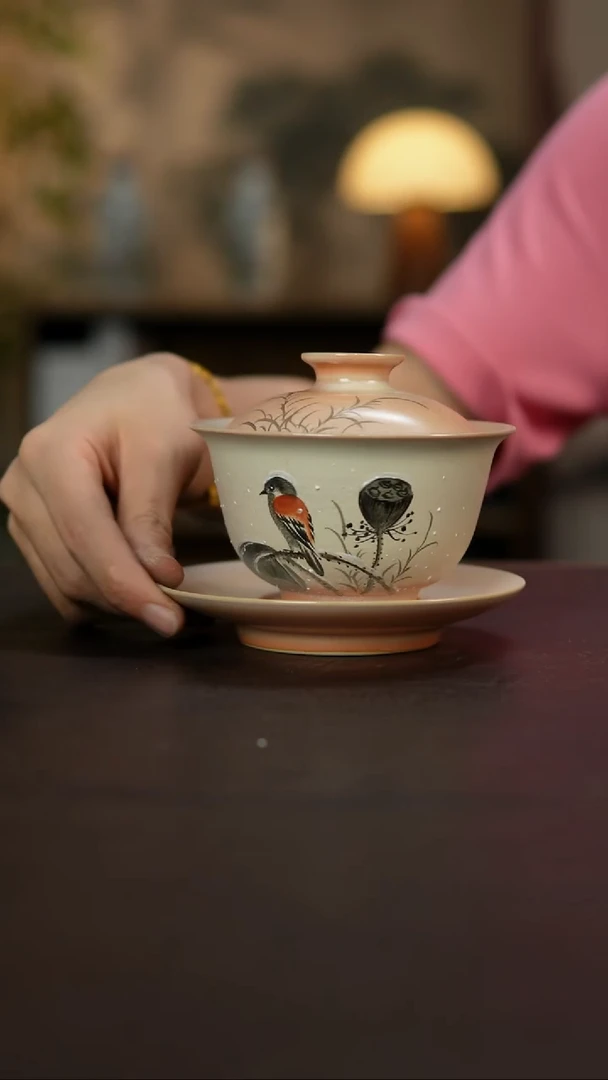 杯景德镇陶瓷杯碗柴烧多人瑕疵