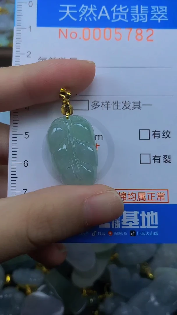 颈饰未镶嵌翡翠净货挂件-5782