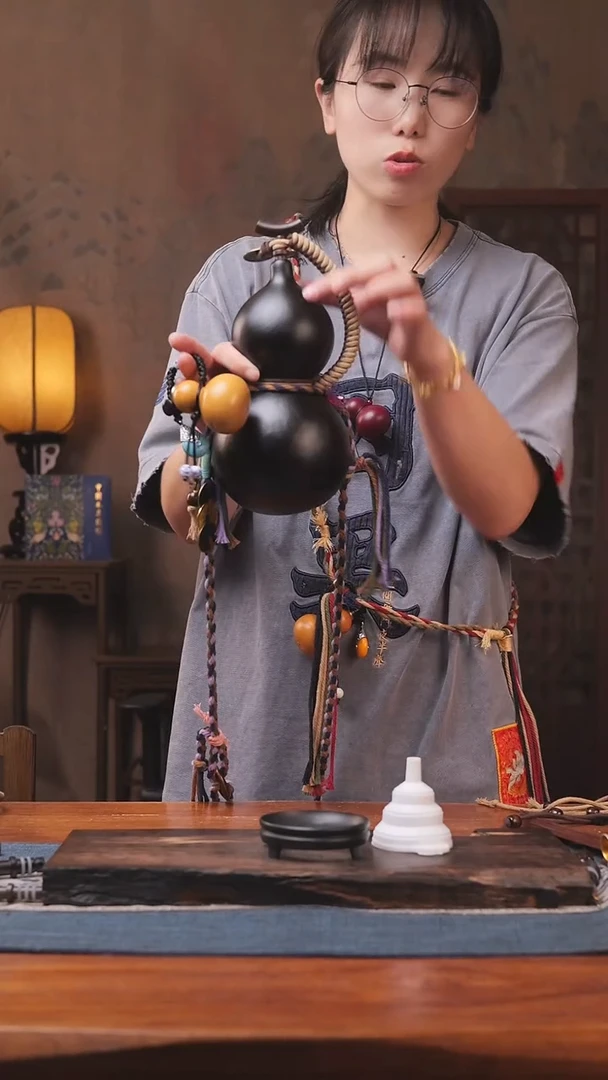 1595号精品大漆葫芦防腐防渗装水茶酒