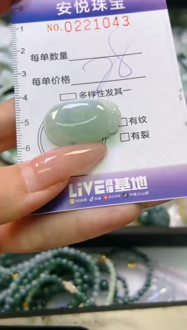 翡翠未镶嵌颈饰闪购0221043