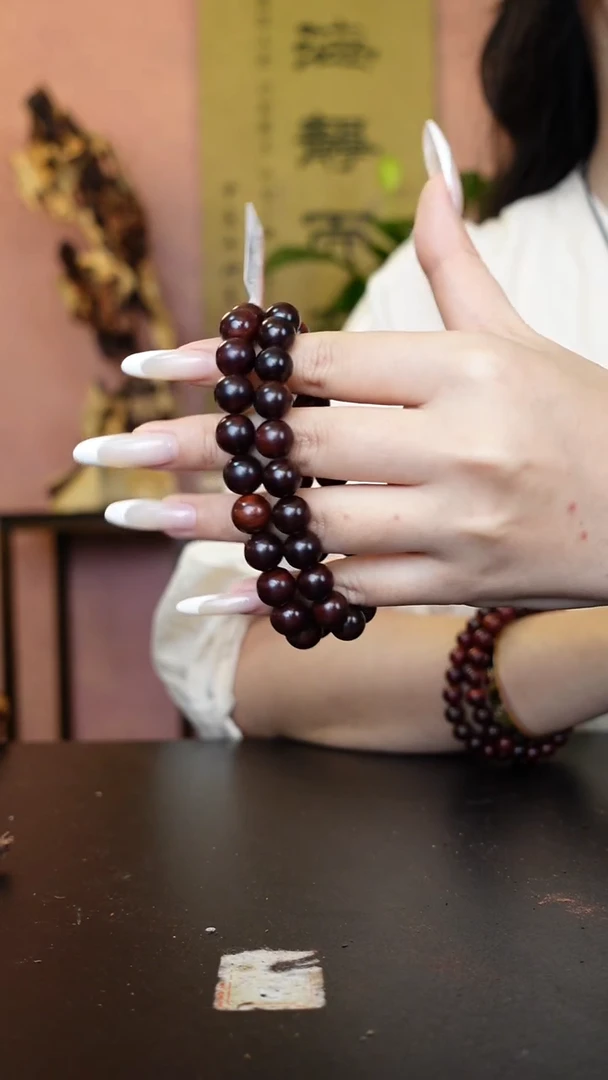 降真香手串/手链海南红降1.0黄油芝麻点单圈多样性发一