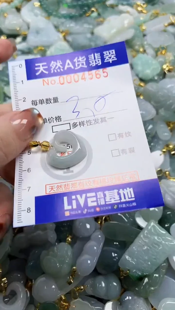 颈饰未镶嵌翡翠天然A货翡翠