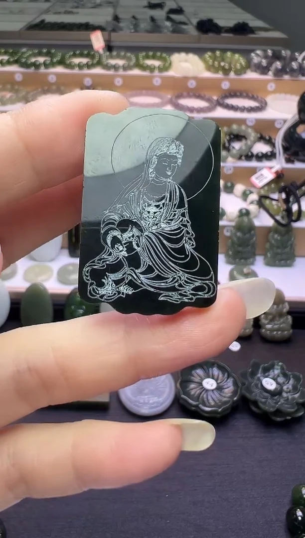 颈饰未镶嵌和田玉107号链接微包容