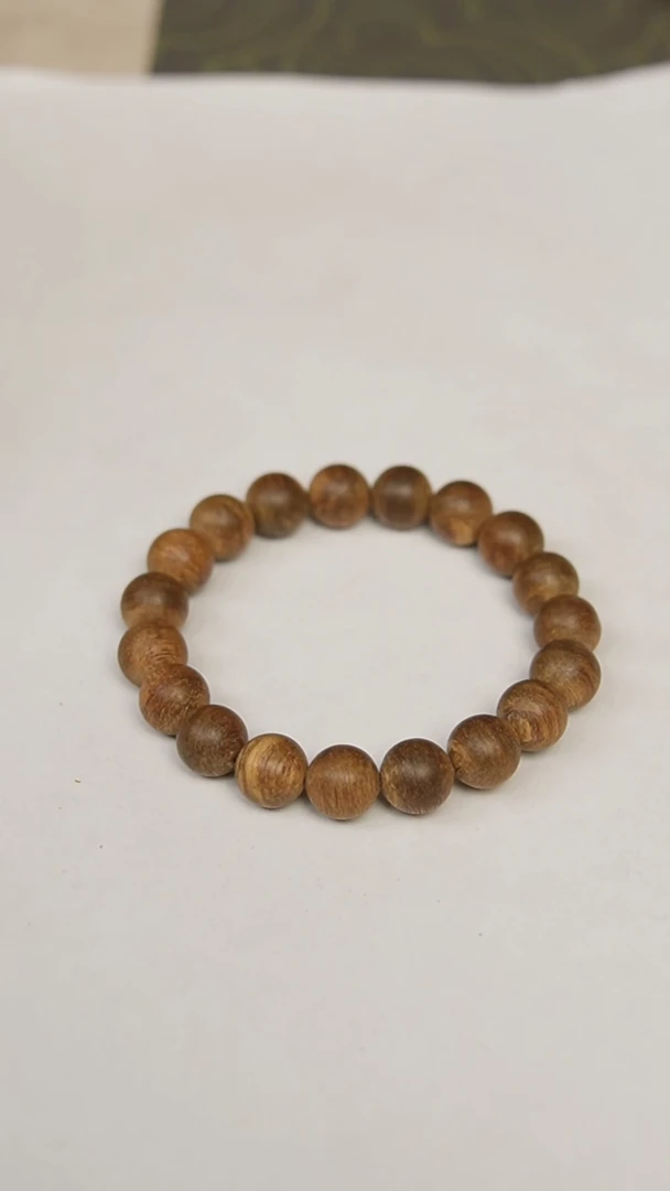 沉香手串伊利安红土11mm单圈10.2克花香果香