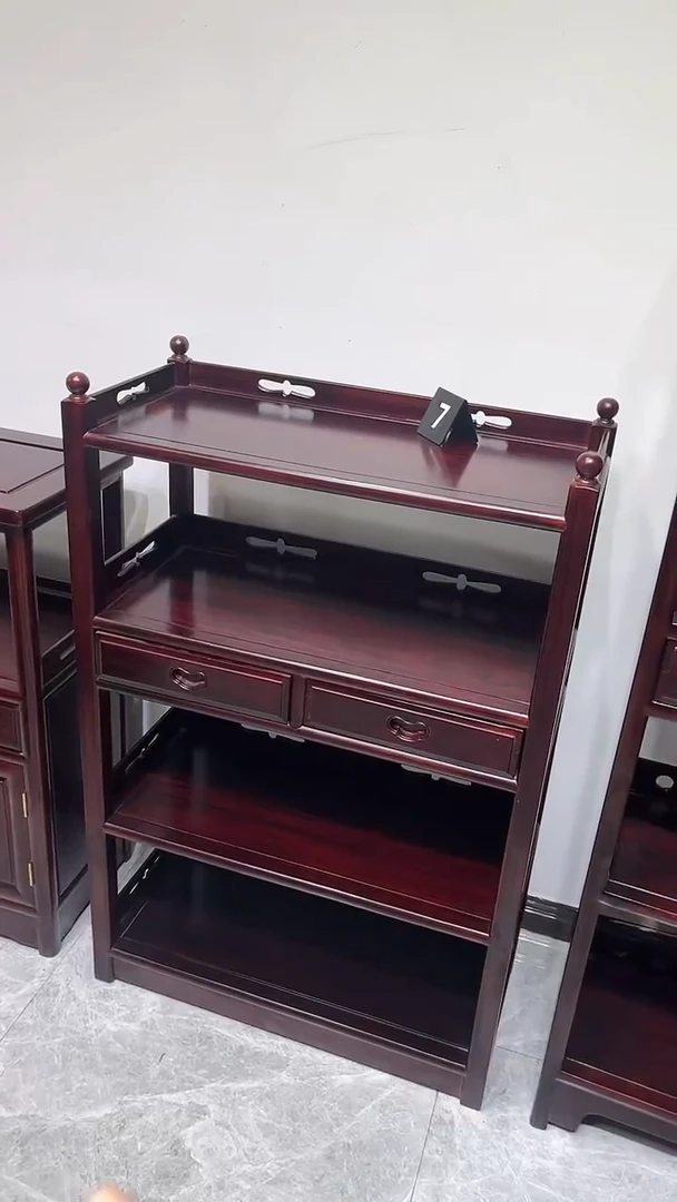 黑酸枝木类成套家具7号架子