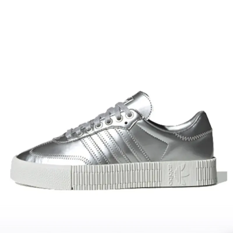 【B类无盒】adidas休闲液态银 低帮 板鞋 女款 银FV4325