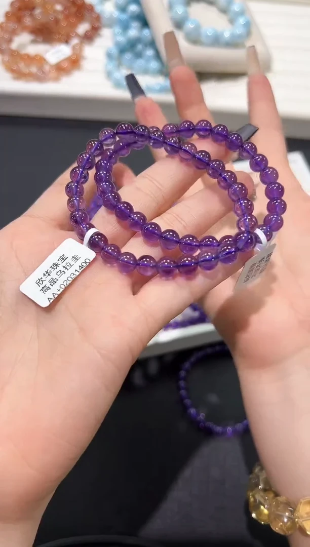 水晶手链未镶嵌26t多样性发其一【1条】默认微瑕