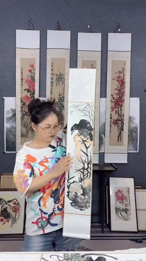 国画110*17吴铁成作品