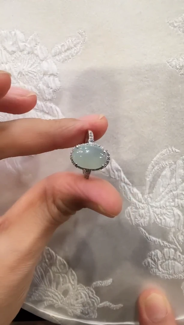 颈饰银S925镶嵌翡翠国风