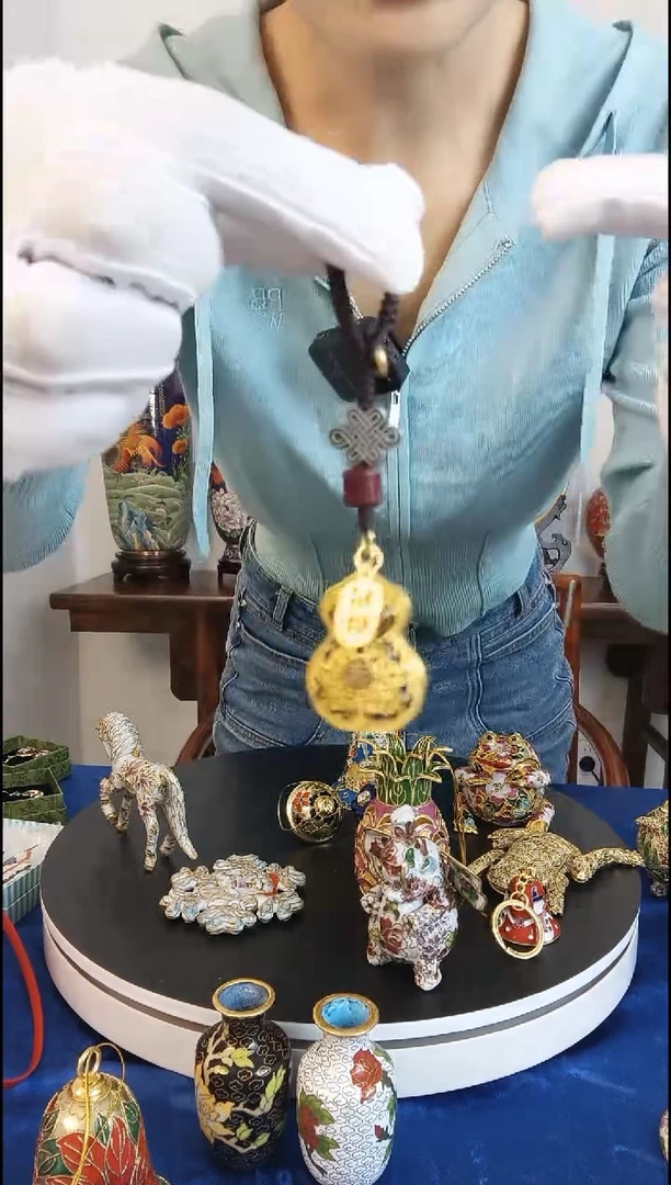 琉璃手工艺品葫芦挂件-非遗手工艺