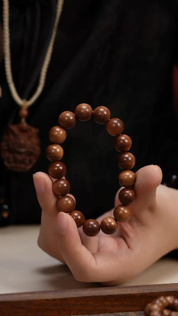 檀香木手串/手链老山檀香1.2圆珠单圈多样式发其一药香沉水