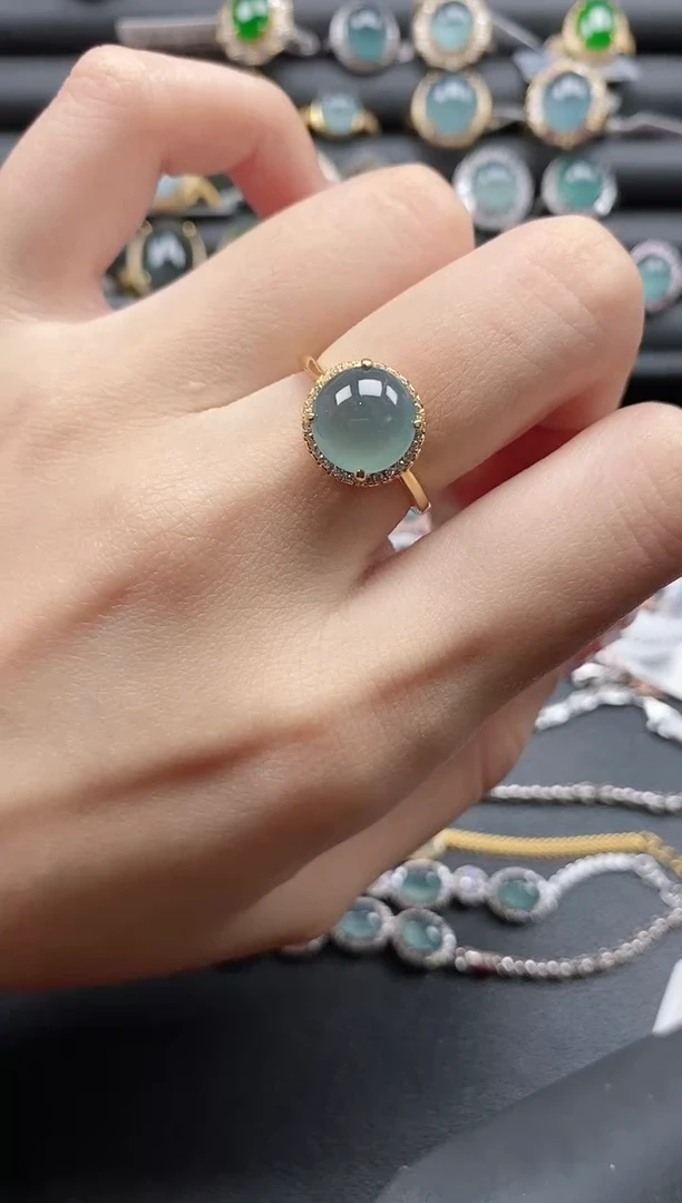 【闪购商品】翡翠戒指银S925镶嵌1111