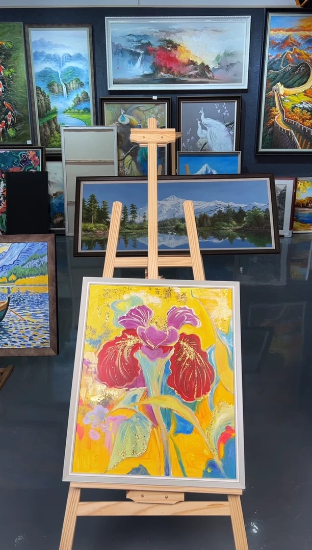 【闪购商品】油画62号 50*60 鸢尾花-手绘油画