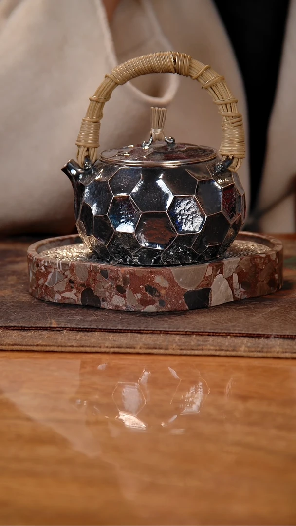 张****）盛唐工坊 足银999 烧水壶