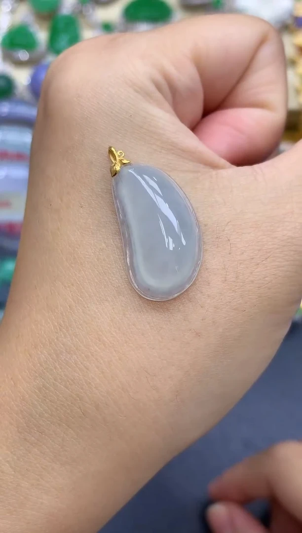 颈饰18K金镶嵌翡翠98-中国好珍宝