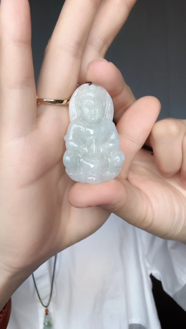翡翠未镶嵌颈饰翡翠A货观音