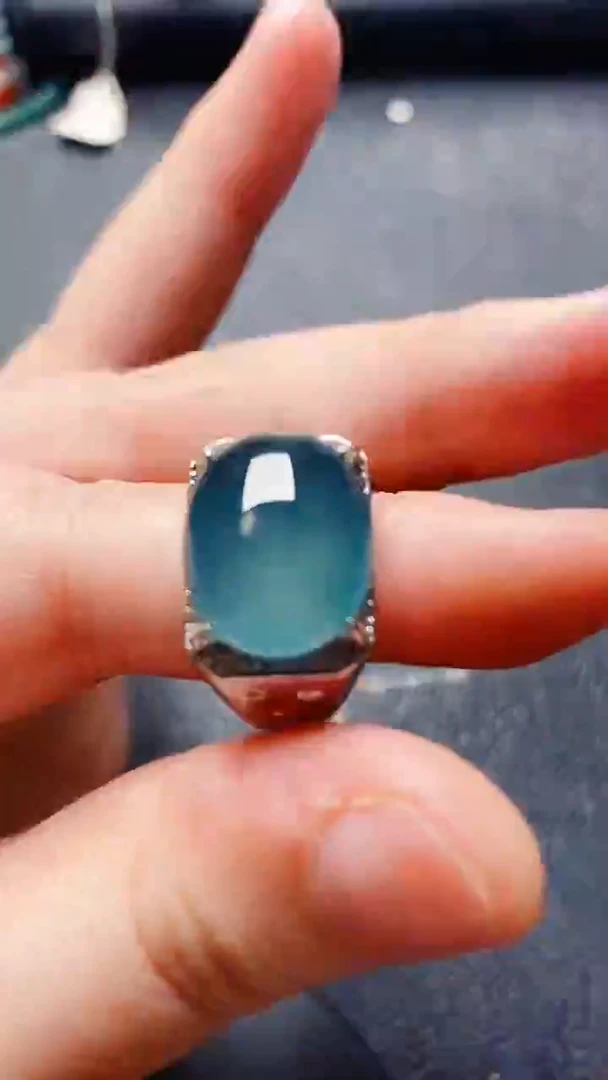 银S925镶嵌戒指翡翠1111